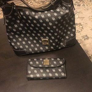 Black Dooney and Bourke purse and wallet